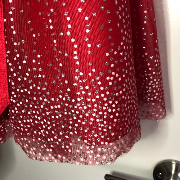 Red & Silver Toddler Special Occassion Dress - Picture 3 of 3